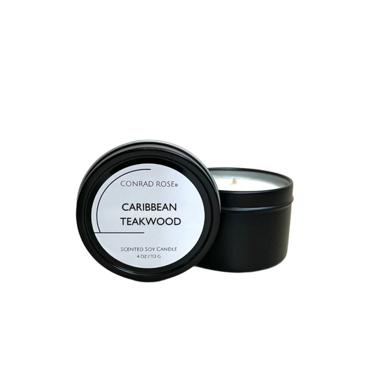 Caribbean Teakwood Luxury Travel Tin