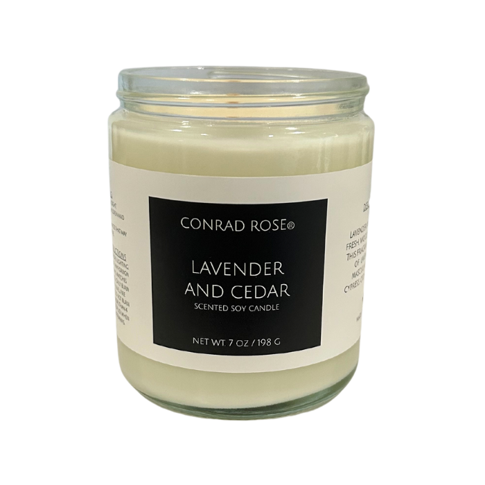 Lavender and Cedar Candle