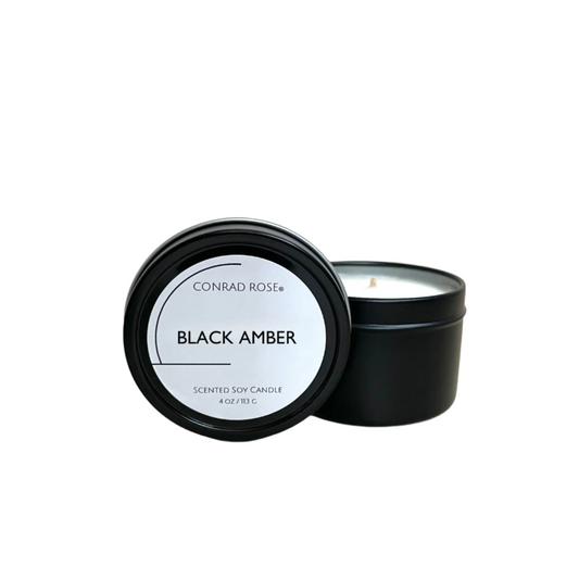 Black Amber Luxury Travel Tin