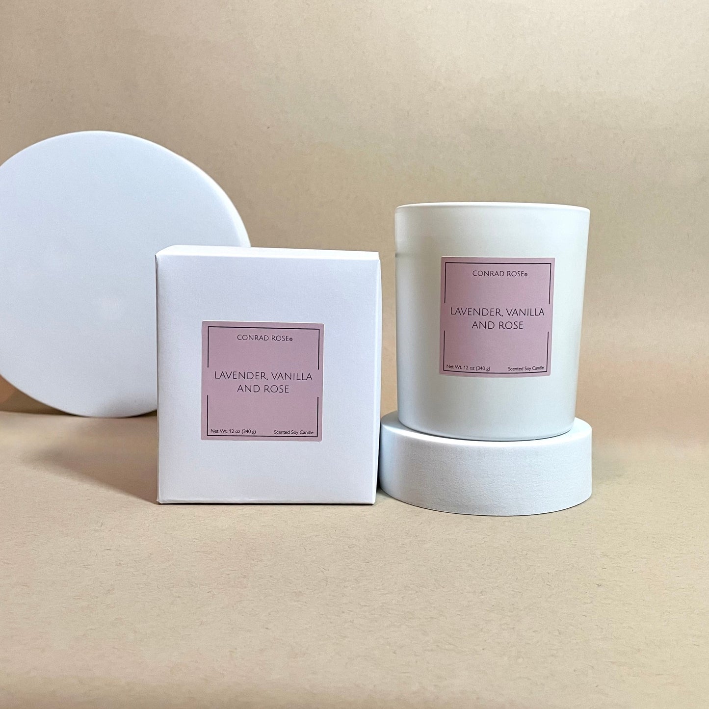 Lavender, Vanilla and Rose 2-Wick Candle
