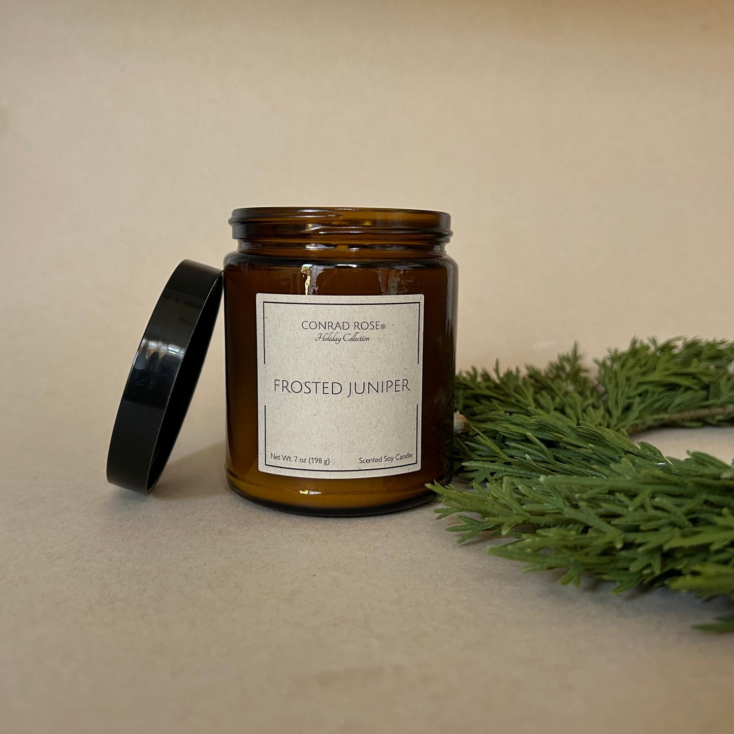 Frosted Juniper Holiday Single Wick Candle