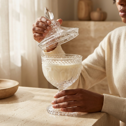 Glass Candle Vessel