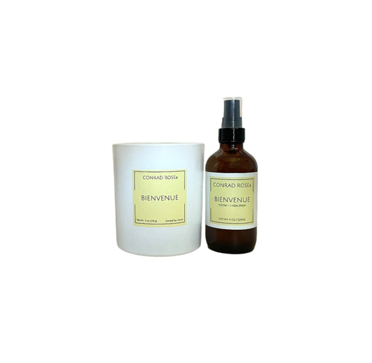 Two Wick Candle + Room Spray Bundle