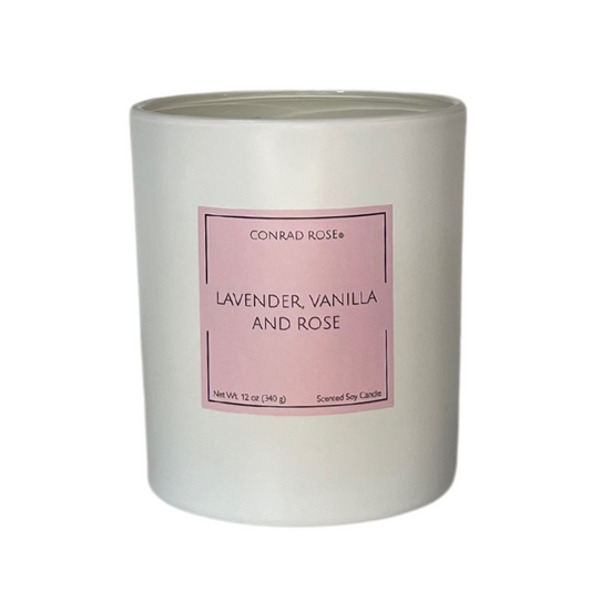 Lavender, Vanilla and Rose 2-Wick Candle