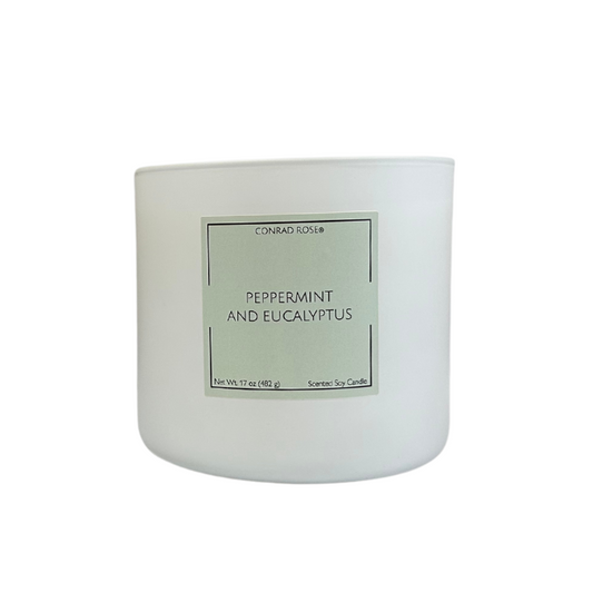 Peppermint and Eucalyptus 3-Wick Candle