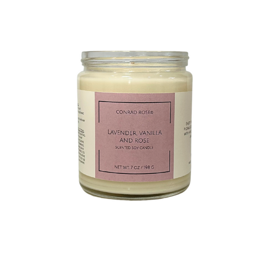 Lavender, Vanilla and Rose Candle