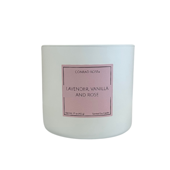 Lavender, Vanilla and Rose 3-Wick Candle