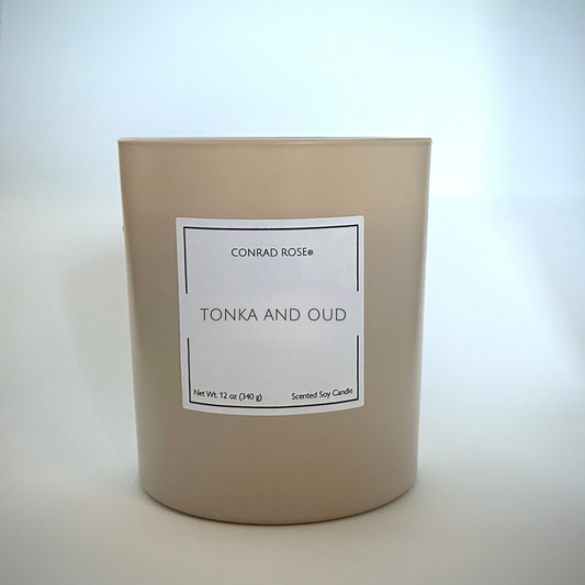Tonka and Oud 2-Wick Candle - Nude