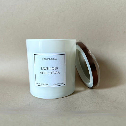 Lavender and Cedar Candle