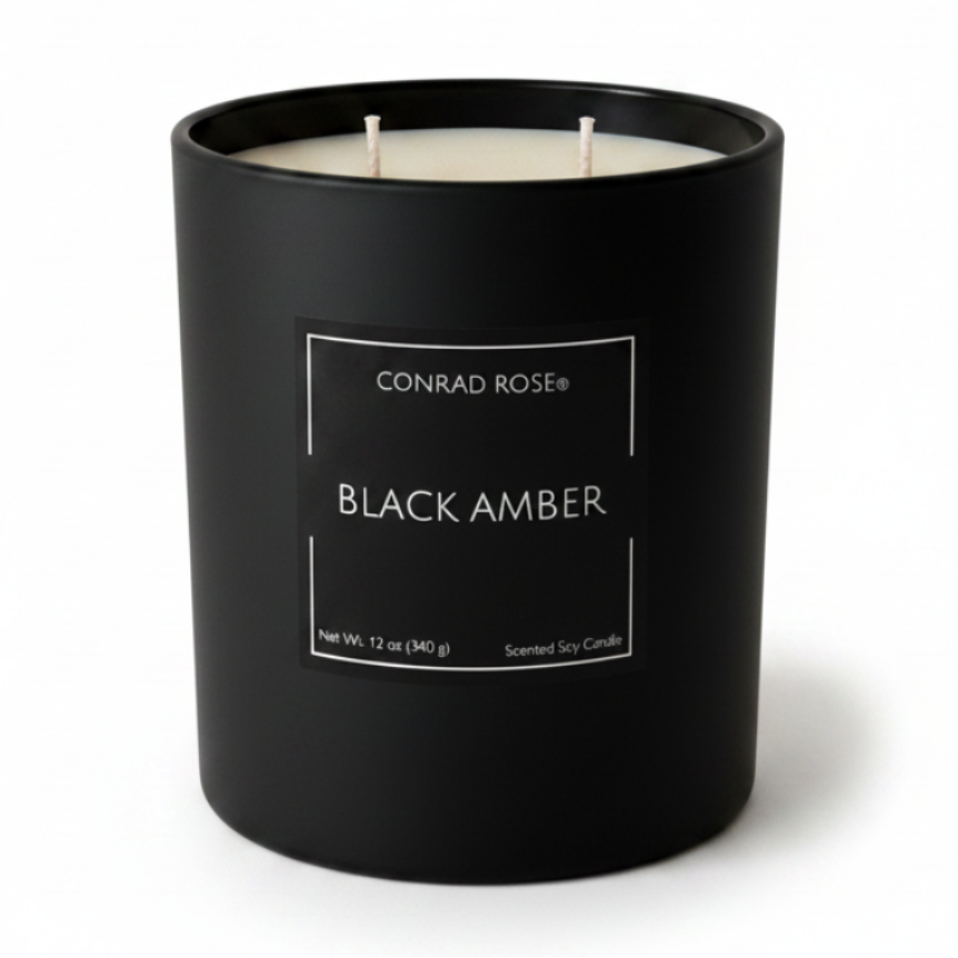 Black Amber - White Background, Unlit