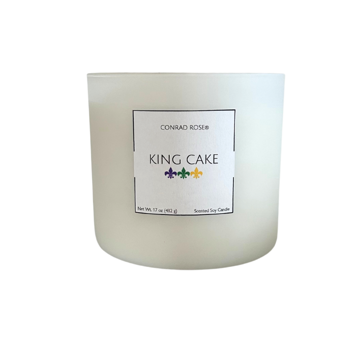 King Cake 3-Wick Candle