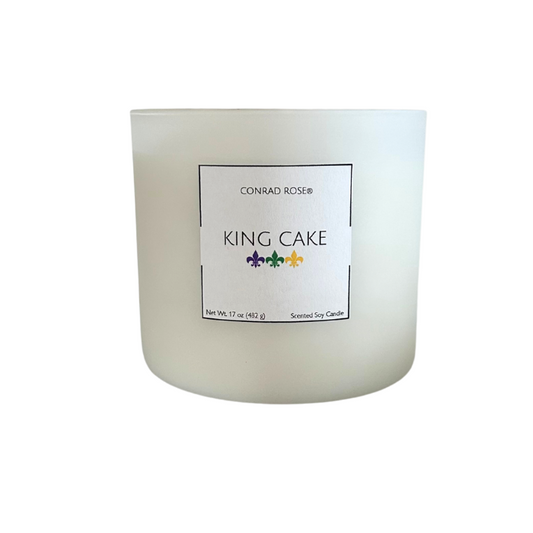 King Cake 3-Wick Candle