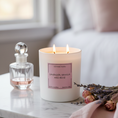 Lavender Vanilla & Rose In-Use Shot
