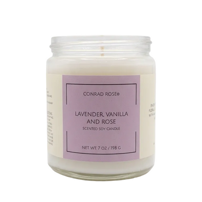 Lavender, Vanilla & Rose Candle