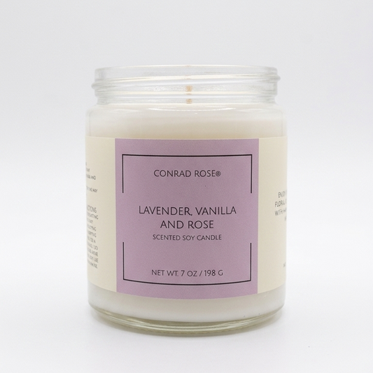 Lavender, Vanilla and Rose Candle