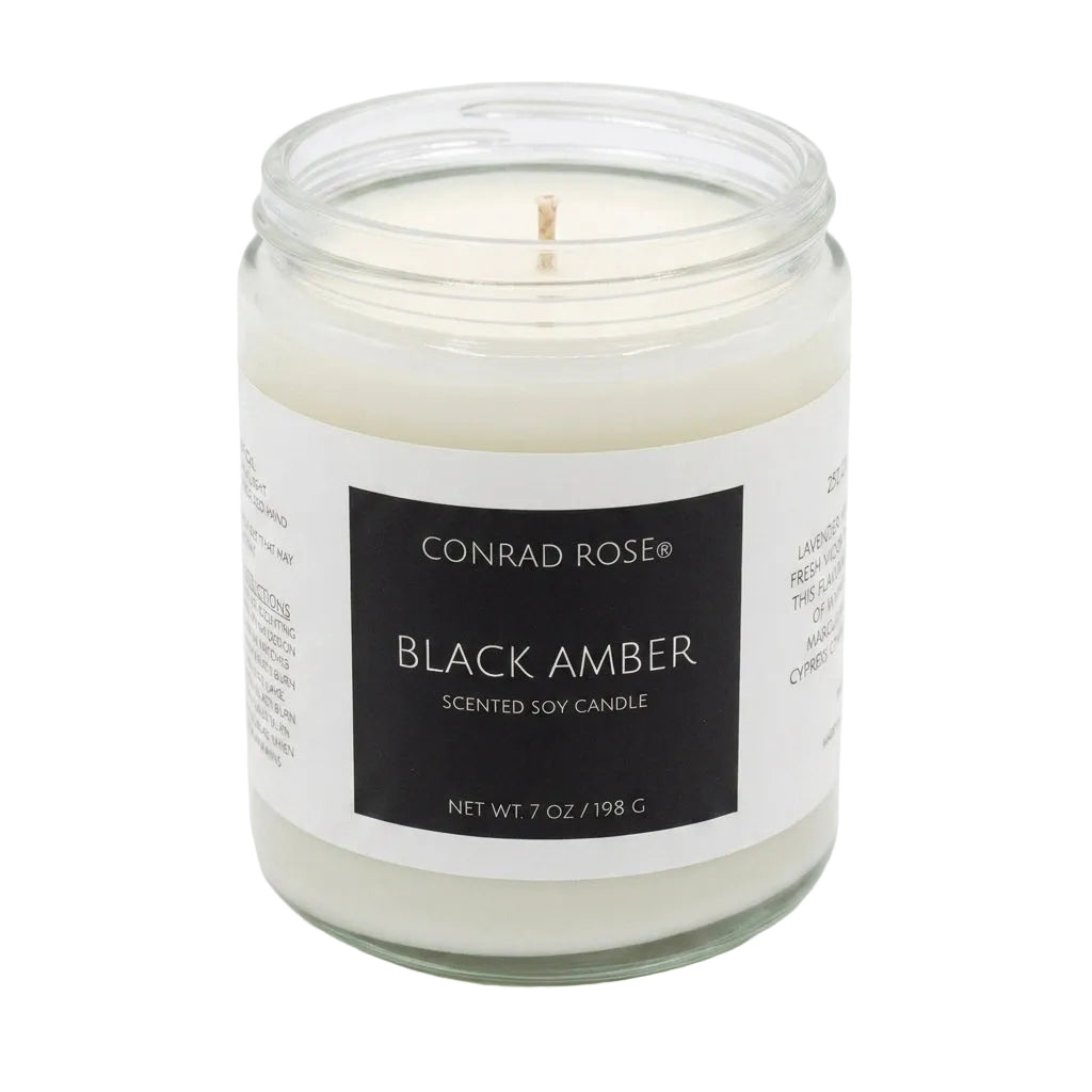 Black Amber Candle