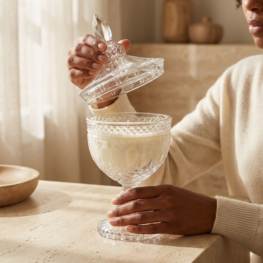 Glass Candle Vessel