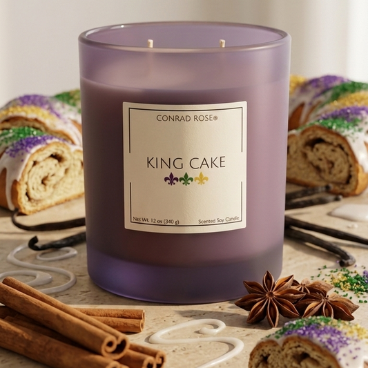 King Cake 2-Wick Candle