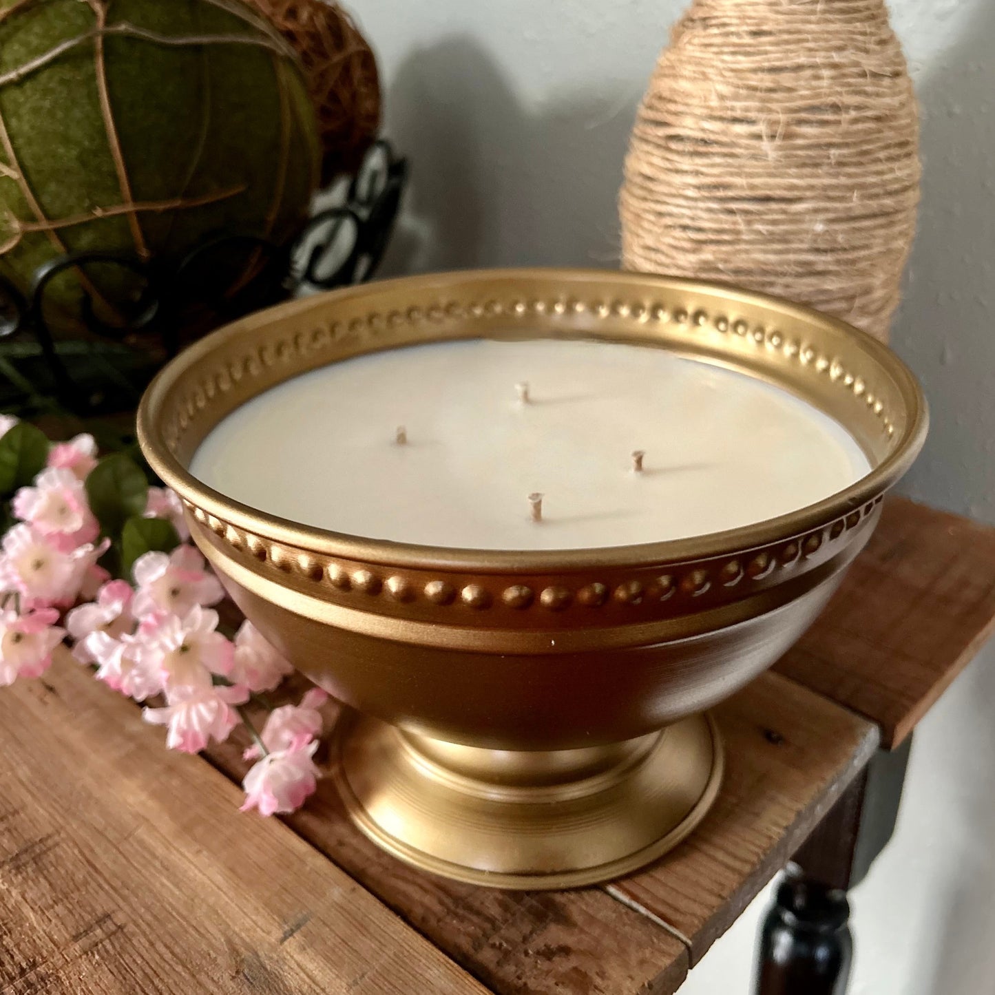 Gold Candle Bowl